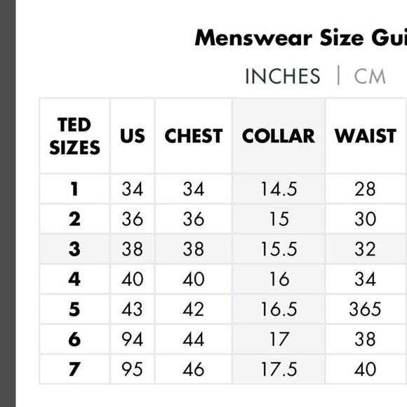 Men shirt TED BAKER London dress shirt long sleeves French cuffs 100% Cotton MED - Picture 11 of 12